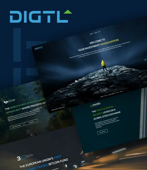 Digtl Website UX and UI Designed by Scopic